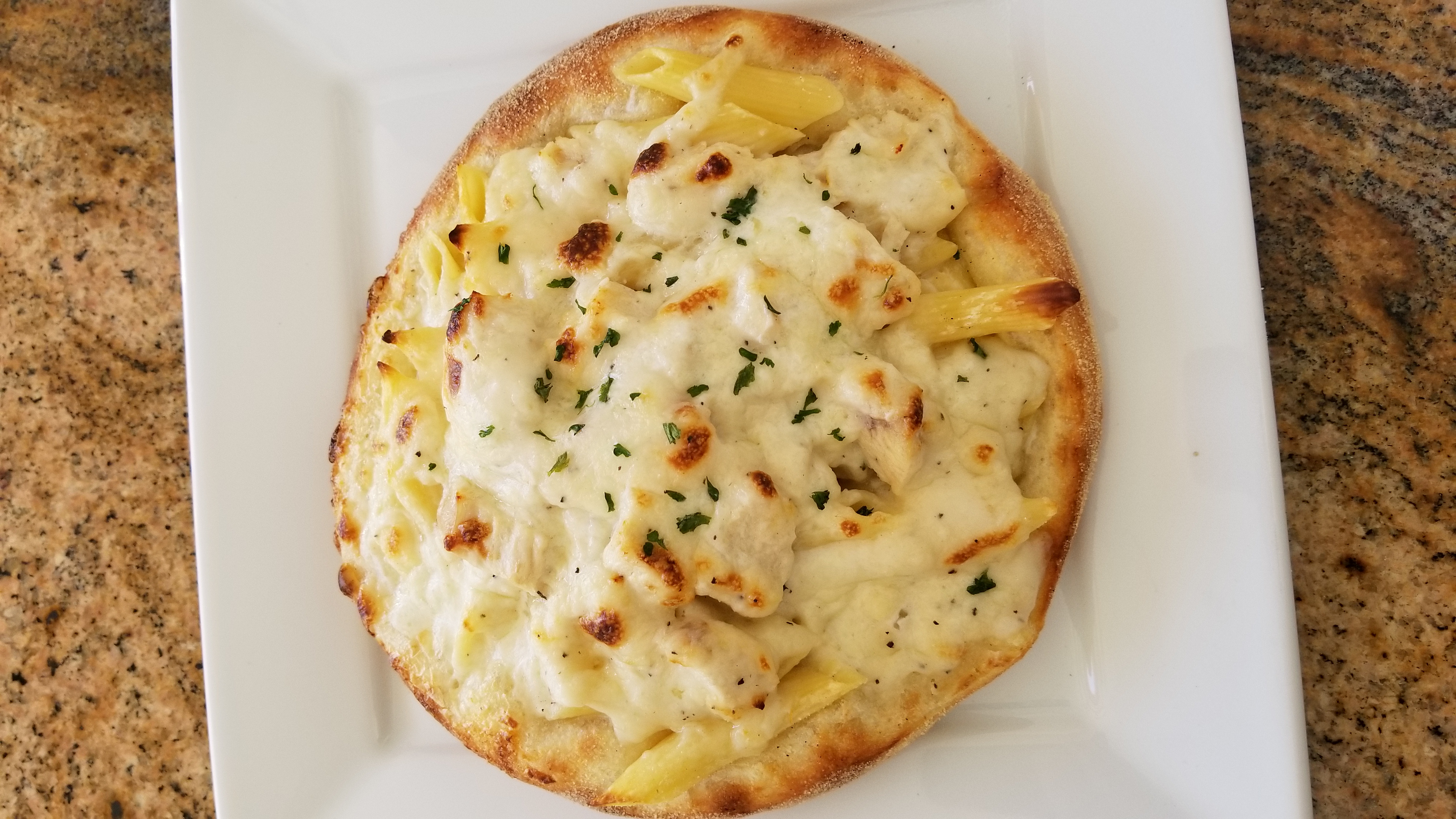 Order Penne Breadbowl Chicken Carbonara food online from Papa Ray Pizza store, Daly City on bringmethat.com