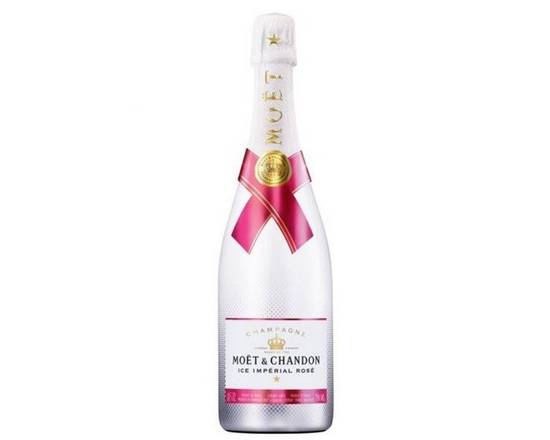 Order MOET AND CHANDON ICE IMPERIAL ROSE CHAMPAGNE 750ML food online from Pacific Liquor Market store, Bell Gardens on bringmethat.com