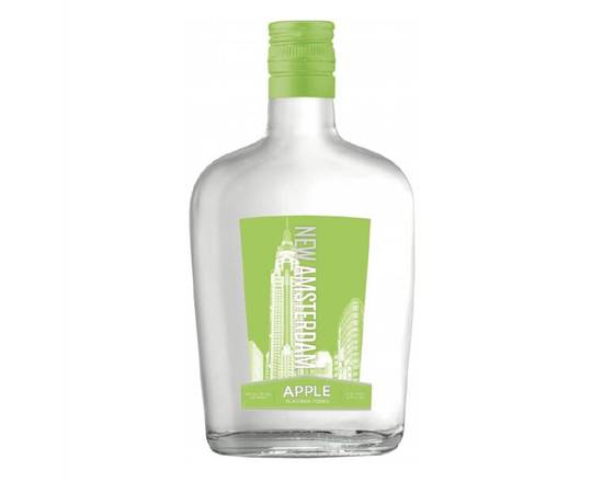 Order New Amsterdam Apple Flavored, 375mL vodka (35.0% ABV)  food online from Central Liquor Market store, Los Angeles on bringmethat.com