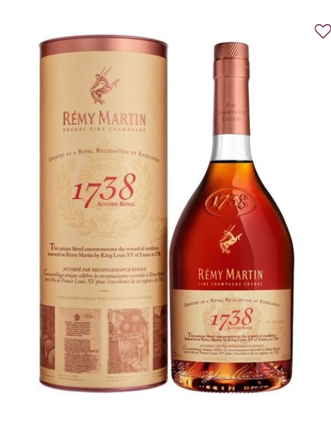 Order Remy Martin 1738, 750 ml. Cognac food online from Grape Hill Liquors store, Brooklyn on bringmethat.com