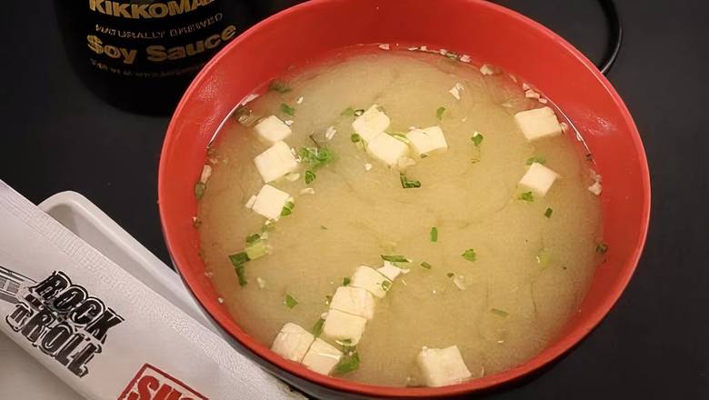 Order Miso Soup food online from Rock N Roll Sushi store, McDonough on bringmethat.com