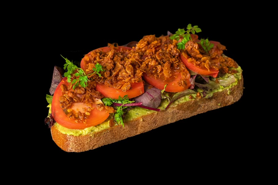 Order Vegan BLT - Avocado Toast food online from Seven Seas Roasting store, San Diego on bringmethat.com