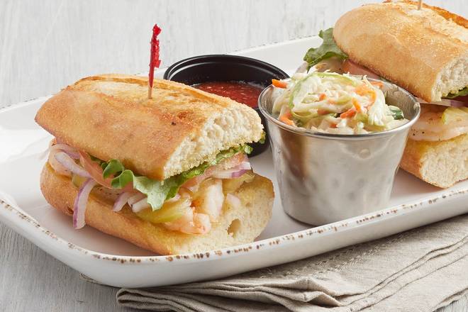 Order Shrimp Po'Boy (P) food online from Newk's Eatery store, Cypress on bringmethat.com