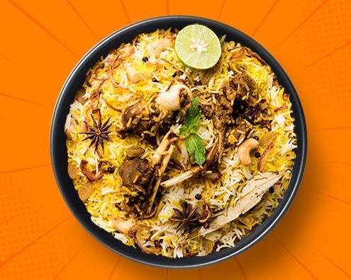 Order Aromatic Goat Biryani  food online from Mad Over Curry store, Youngstown on bringmethat.com