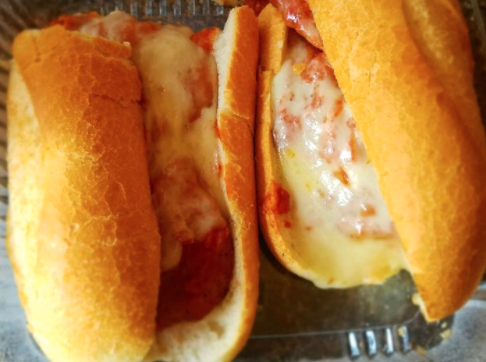 Order Chicken Parm Sub food online from Planet Pizza store, White Plains on bringmethat.com