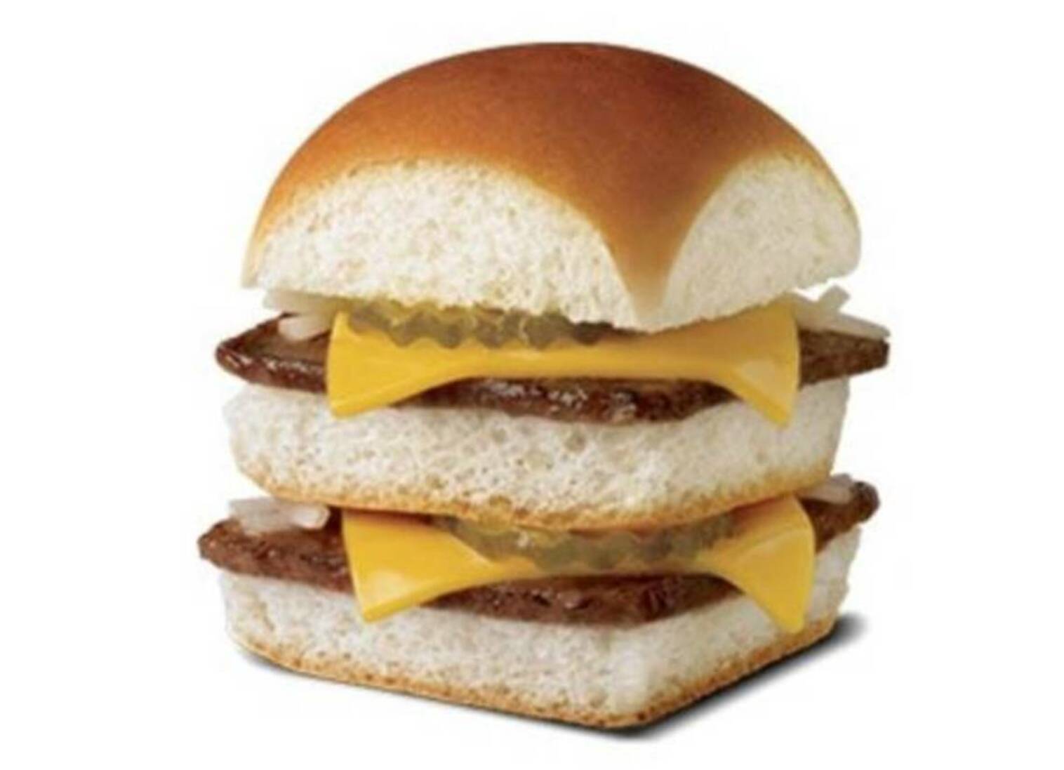 Order DOUBLE CHEESE SLIDER CAL 300-330 food online from White Castle store, Minneapolis on bringmethat.com