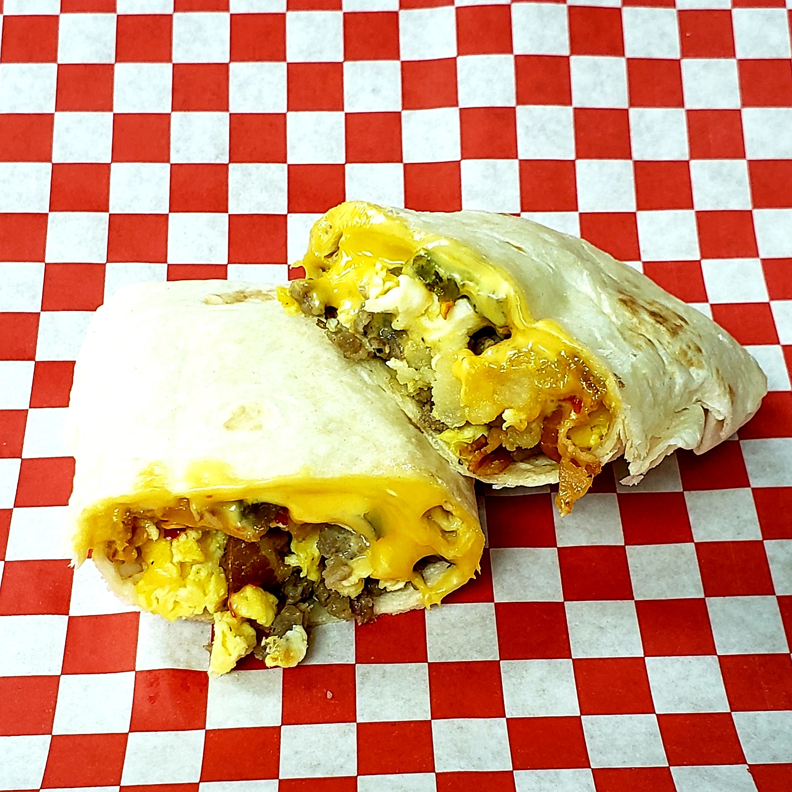 Order Breakfast Burrito food online from Mydonuts store, Dallas on bringmethat.com