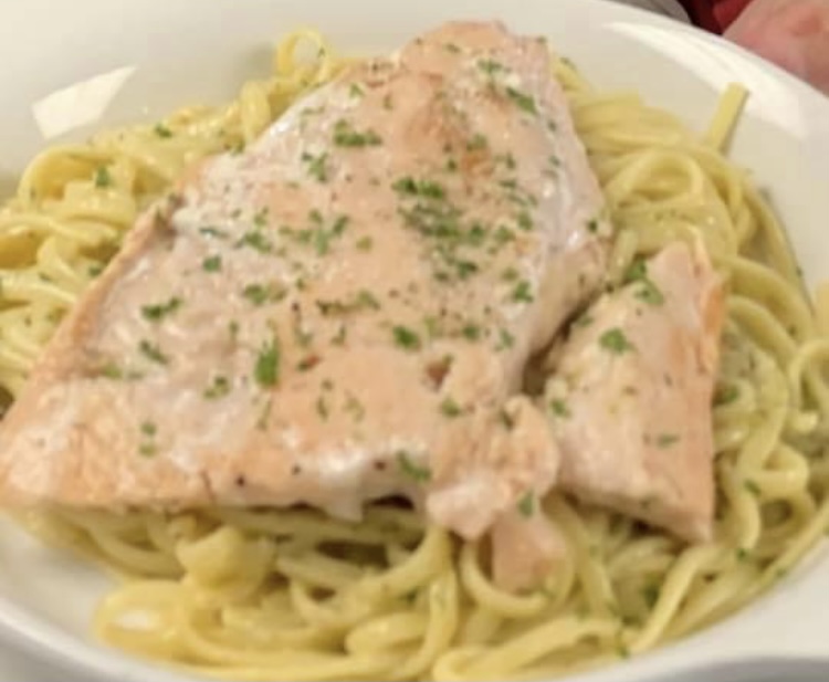 Order Grilled Salmon Pesto food online from The Pasta Factory store, Avondale on bringmethat.com