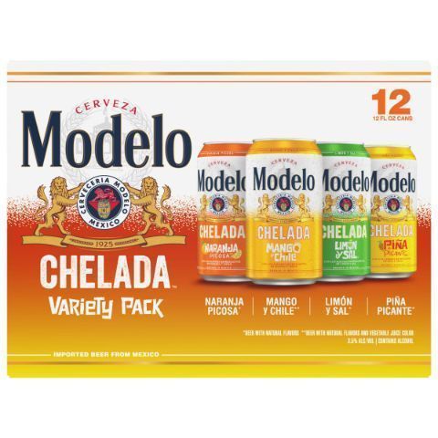 Order Modelo Chelada Flavored Beer Variety Pack 12 Pack 12oz Cans food online from 7-Eleven store, East Amherst on bringmethat.com