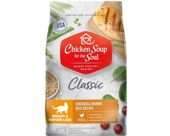 Order Chicken Soup Weight Care & Mature 13.5# food online from Wichita Falls Pet Supply store, Wichita Falls on bringmethat.com