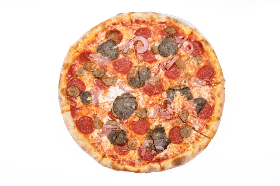 Order 14" Meat Lovers Pizza food online from Proper Pizza & Pasta store, Los Angeles on bringmethat.com