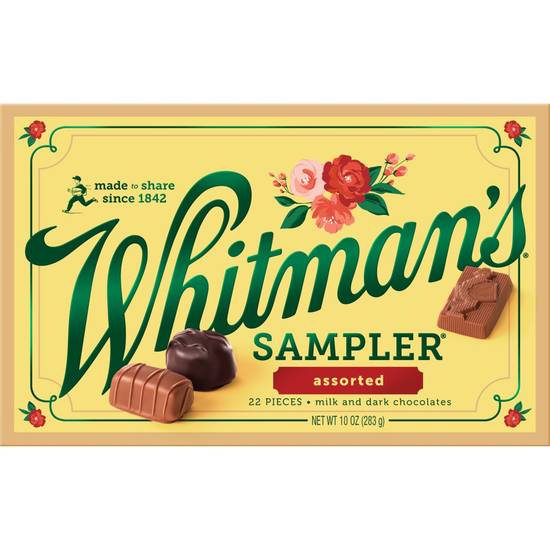 Order Whitman's Assorted Chocolates Sampler, 10 OZ (22 pieces)  food online from Cvs store, VINELAND on bringmethat.com