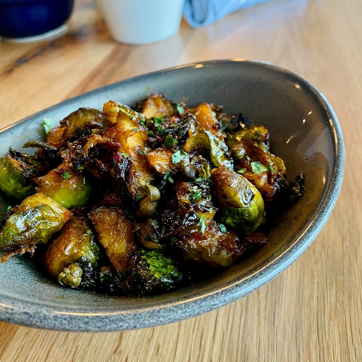 Order Roasted Brussels Sprouts food online from 101 Beer Kitchen store, Columbus on bringmethat.com