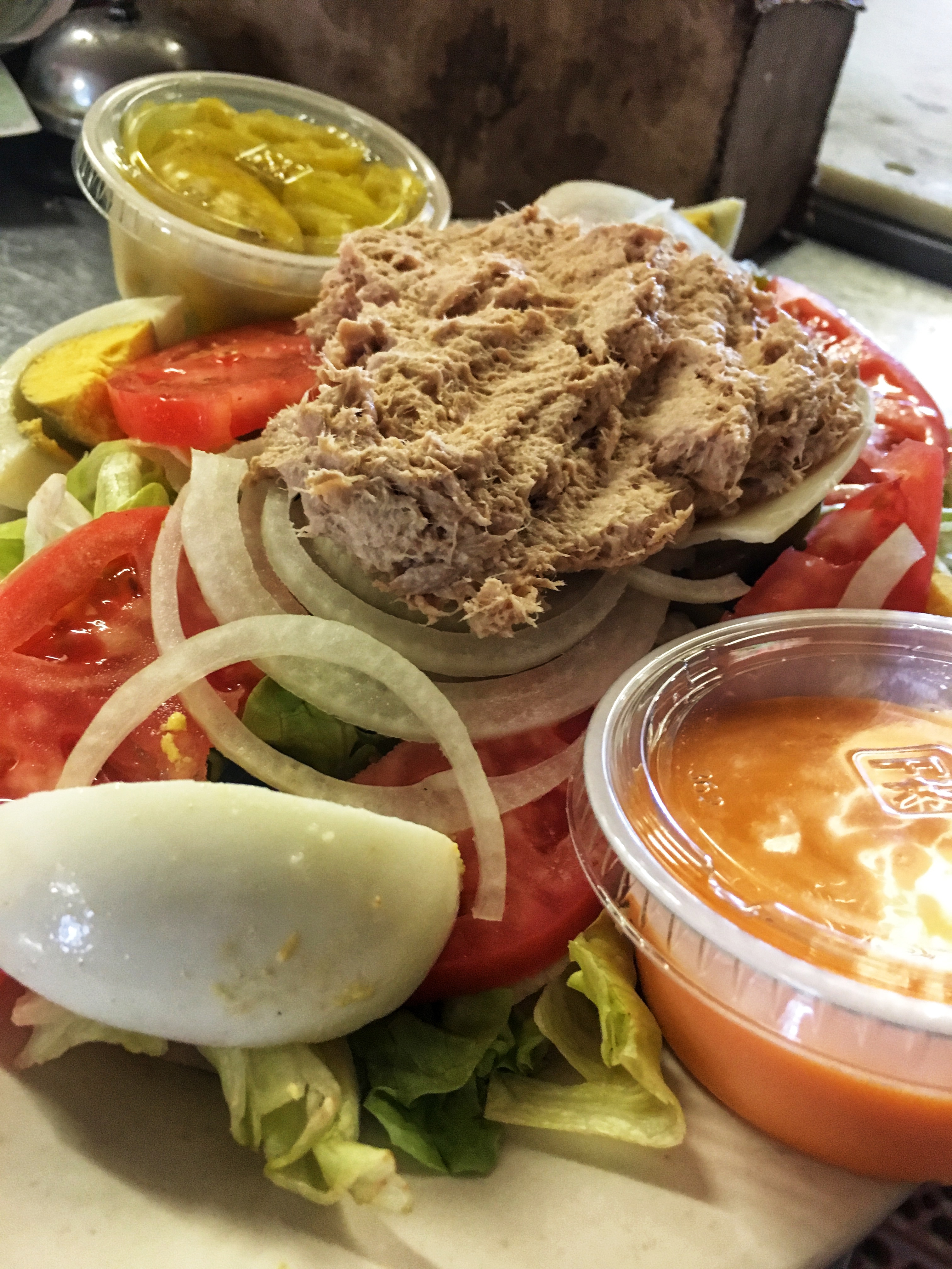 Order Tuna Salad - large food online from Lil Dom Pizzeria store, Doylestown on bringmethat.com