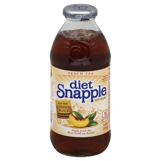 Order Snapple Tea Diet Peach (16 oz) food online from Rite Aid store, READING on bringmethat.com