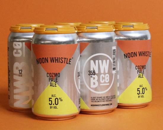 Order Noon Whistle Cozmo Pale Ale, 6pk-12oz can beer (5.0% ABV) food online from Ogden Wine & Spirit store, Naperville on bringmethat.com
