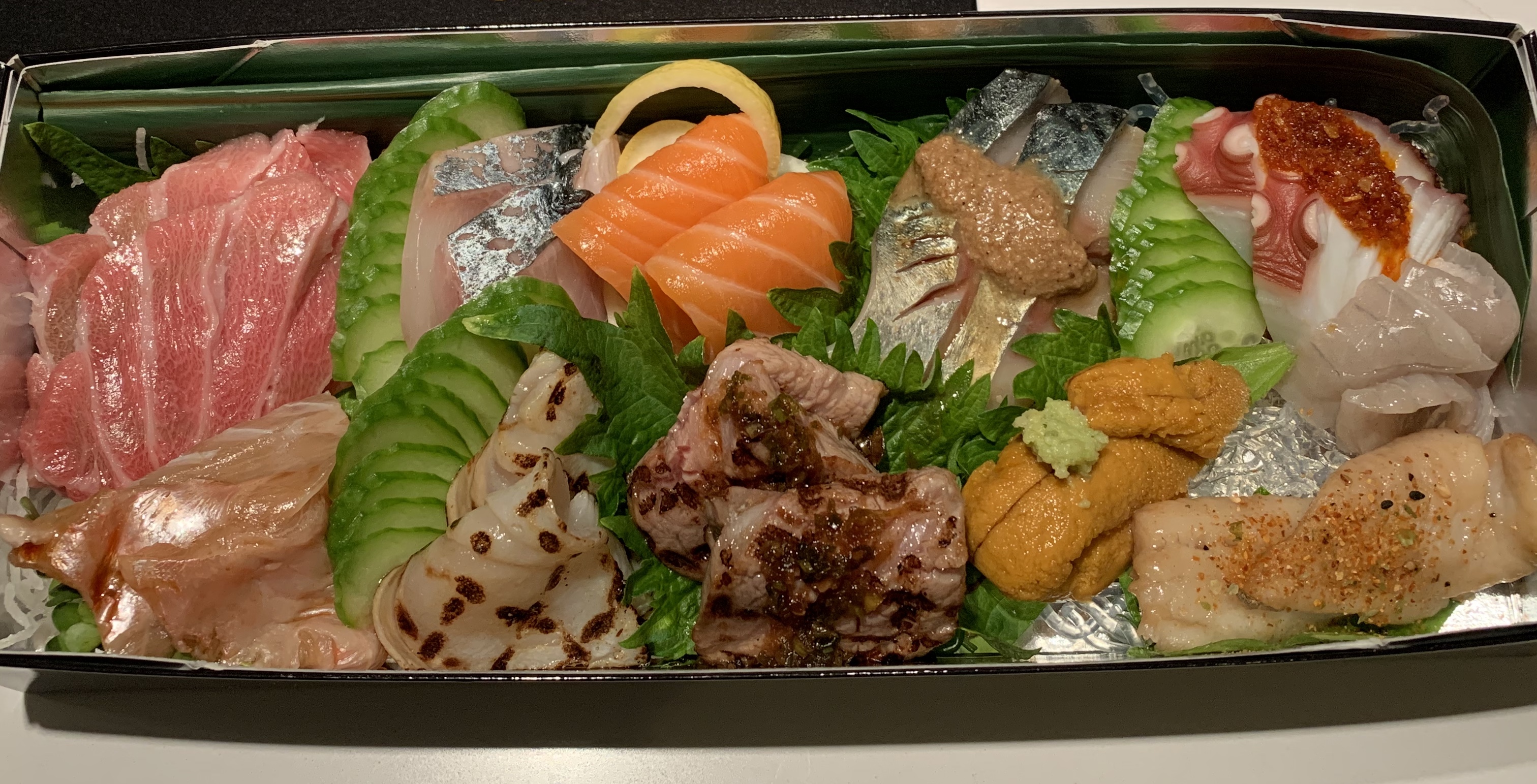 Order 10 kinds Omakase Sashimi Only　おまかせ刺身 food online from Sushi Ryusei store, New York on bringmethat.com