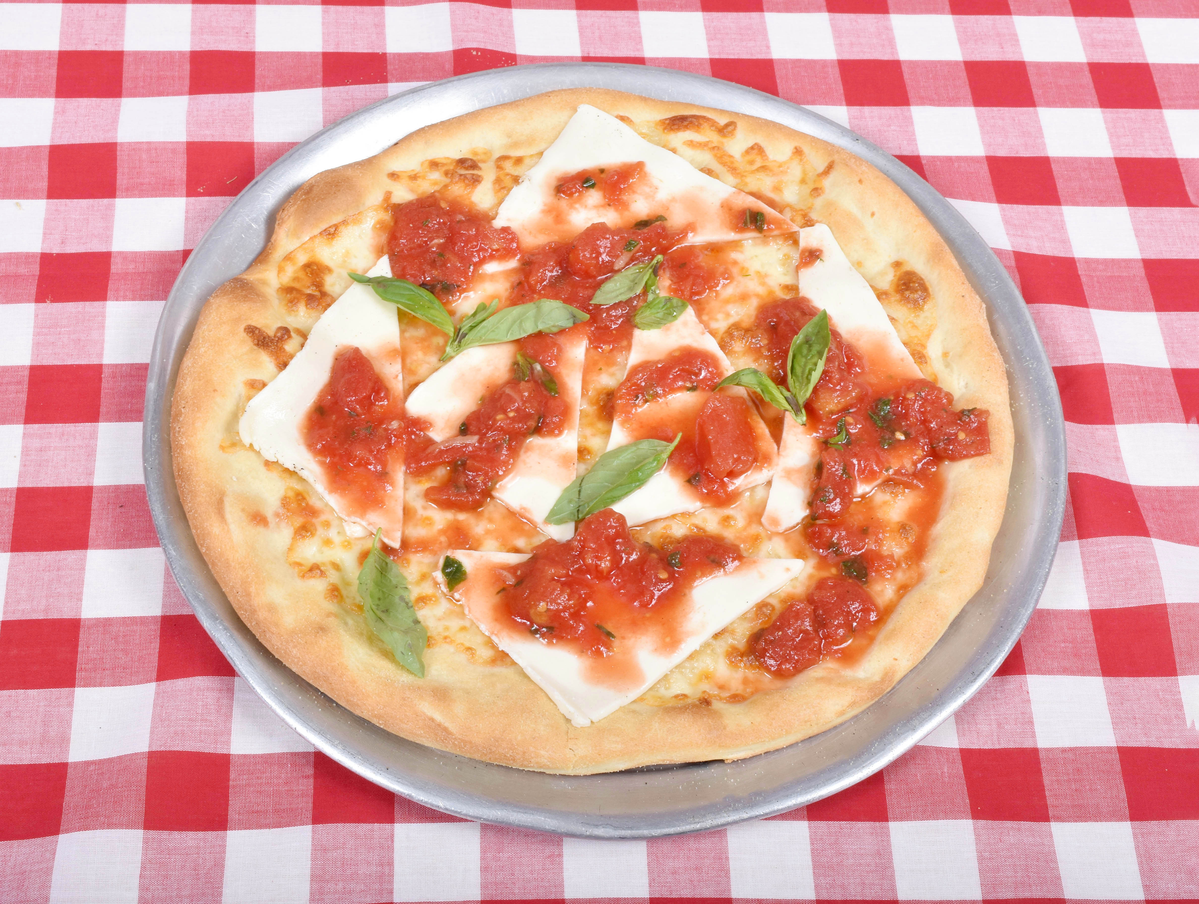 Order Margherita Pizza food online from Torino Pizzeria Restaurant store, Little Ferry on bringmethat.com