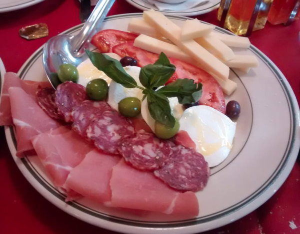 Order Cold Antipasto Salad food online from Luciano's San Vito Restaurant store, Bayonne on bringmethat.com