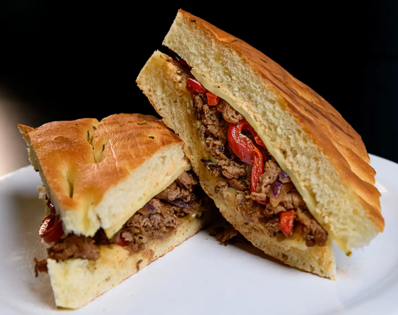 Order Steak Panini Sandwich food online from Fresh Millions Restaurant store, San Ramon on bringmethat.com