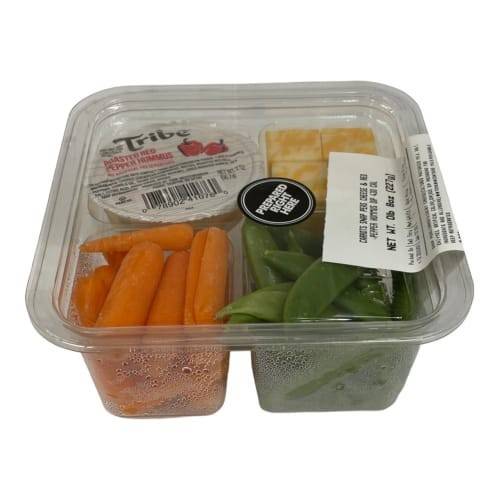Order Carrot Snap Peas Cheese & Red Pepper Hummus Dip (8 oz) food online from Safeway store, Redding on bringmethat.com
