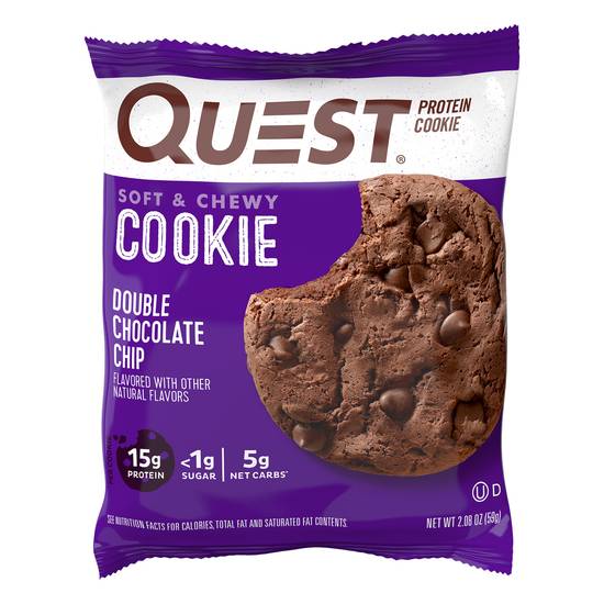 Order Quest Protein Cookie - Double Chocolate Chip food online from IV Deli Mart store, Goleta on bringmethat.com