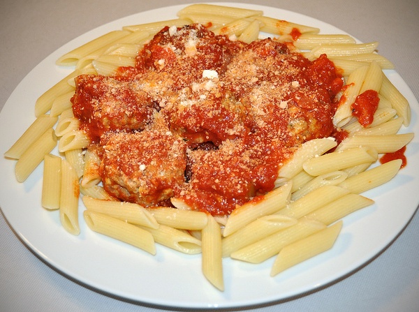 Order Pasta with Meatballs food online from City Pizza store, Hartford on bringmethat.com