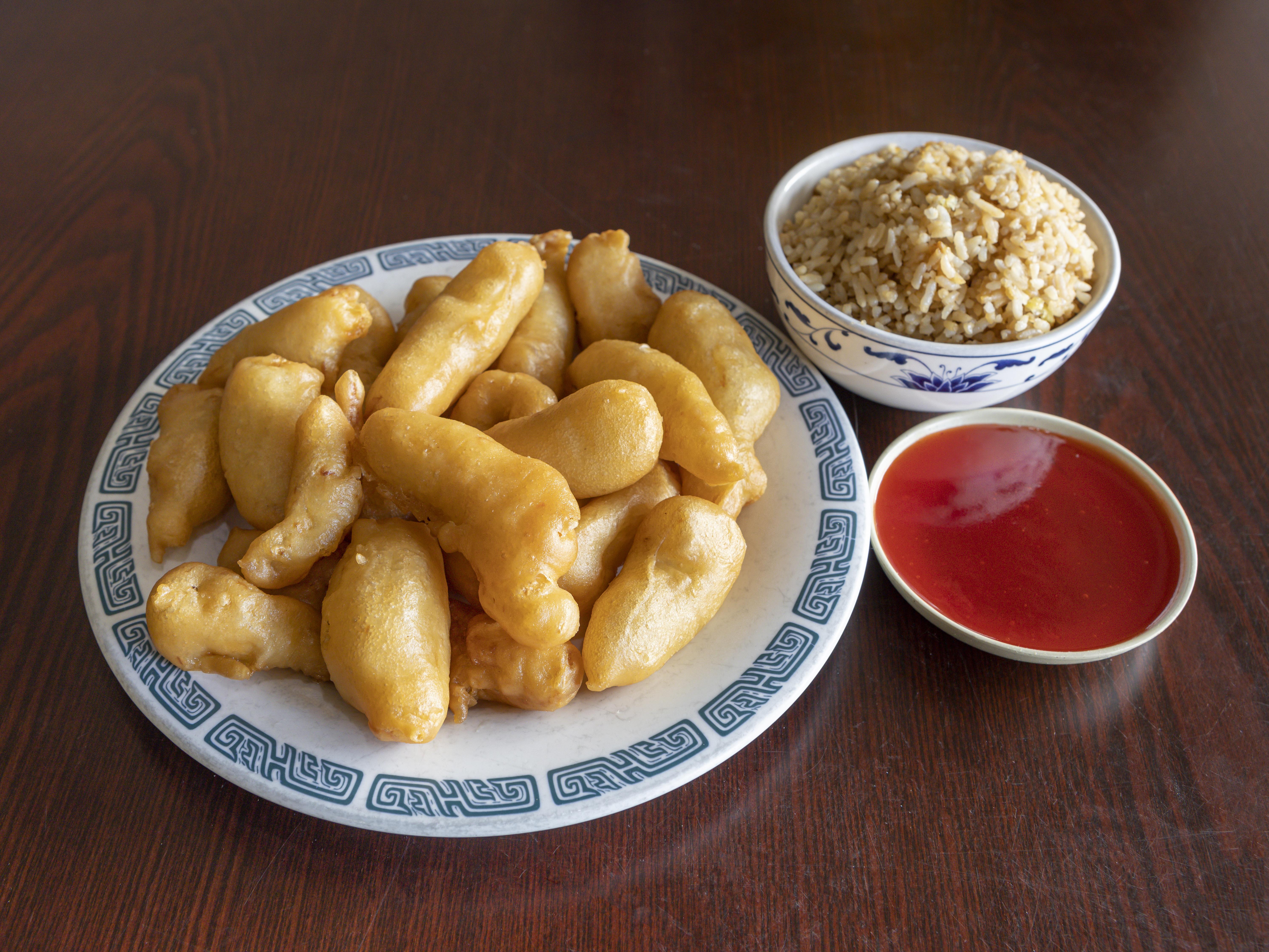 Order D23. Sweet & Sour Shrimp Dinner Combo food online from Lucky China store, Kennesaw on bringmethat.com