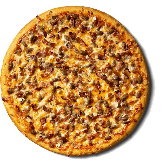 Order Bacon Cheeseburger Pizza food online from Caseys Carry Out Pizza store, Council Bluffs on bringmethat.com