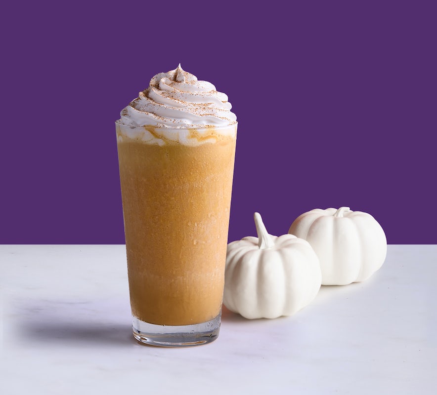 Order Pumpkin Ice Blended® drink food online from The Coffee Bean & Tea Leaf store, Carlsbad on bringmethat.com