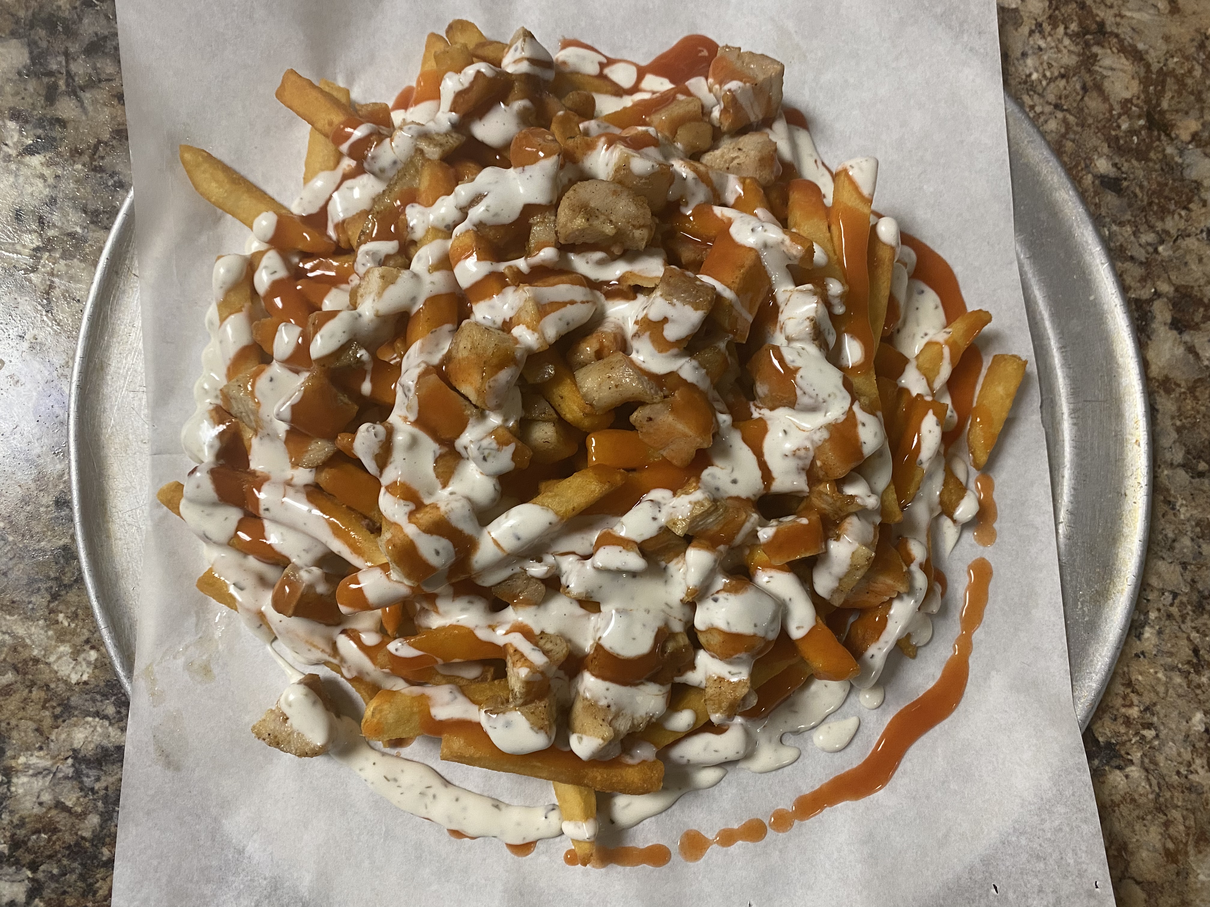 Order Chicken Buffalo Fries food online from Baja Giant Piza store, San Diego on bringmethat.com