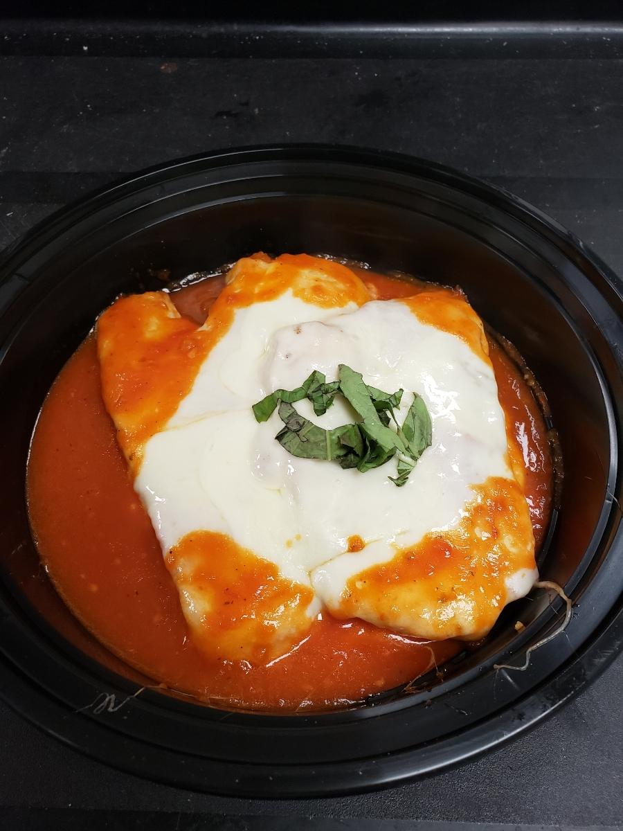 Order Chicken Breast Parmigiana food online from Fresh Basil's store, New York on bringmethat.com