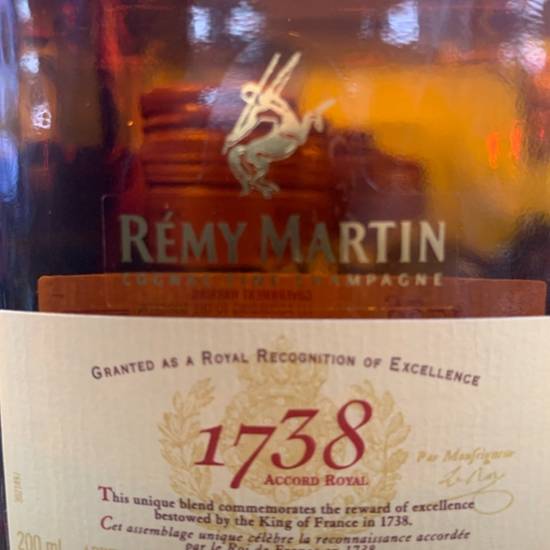 Order Remy Martin 1738 food online from Campus Liquor store, Riverside on bringmethat.com