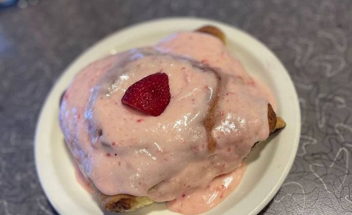 Order Cinnamon Roll - Strawberry - OO food online from Biscuits Cafe store, Surprise on bringmethat.com