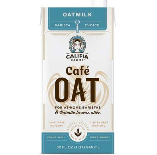 Order Califia Farms Café Oat - Barista Choice food online from IV Deli Mart store, Goleta on bringmethat.com