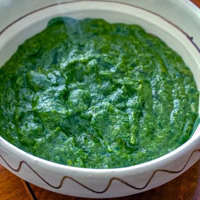 Order Cream of Spinach food online from Vegan 15 store, Egg Harbor Township on bringmethat.com