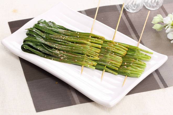Order Chives (1 pc)(烤韭菜) food online from Let Go Kebab store, Arcadia on bringmethat.com