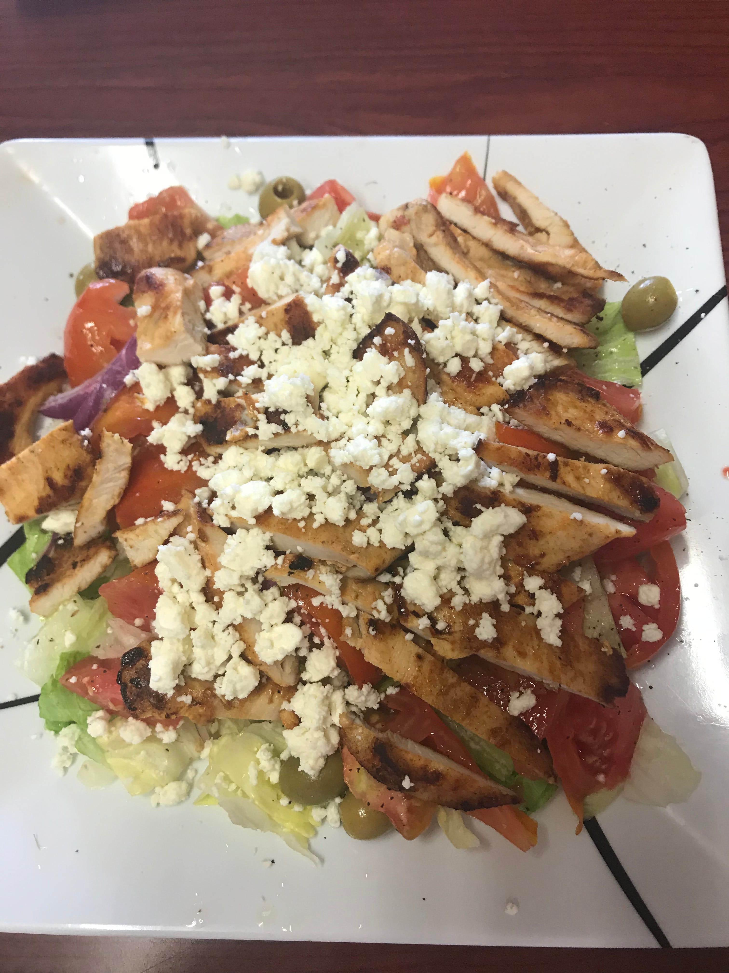 Order Greek Salad - Small food online from Marcello's Pizza store, Paterson on bringmethat.com