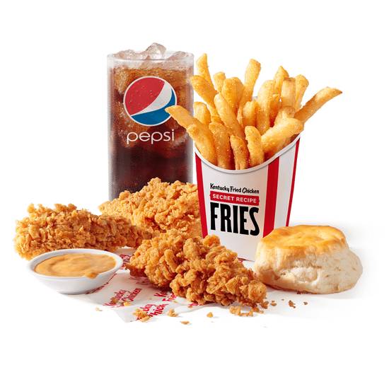 Order 3 pc. Crispy Tenders Combo food online from Kfc store, Knoxville on bringmethat.com