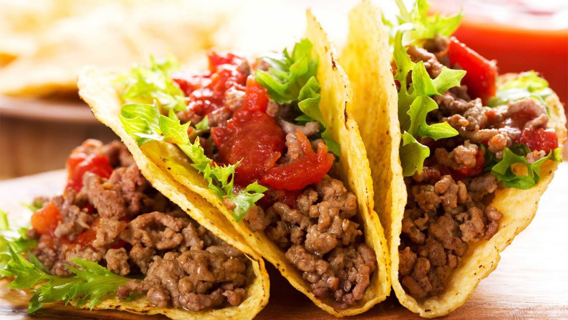 Order Crispy Hard Shell Tacos Order of 3 With  R & B food online from El Taco Chico store, Oak Park on bringmethat.com