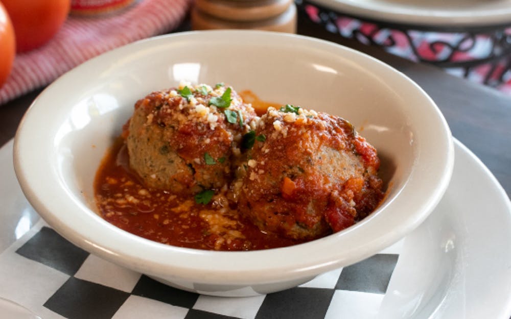Order Meatball Appetizer - Appetizer food online from Russo New York Pizzeria store, Houston on bringmethat.com