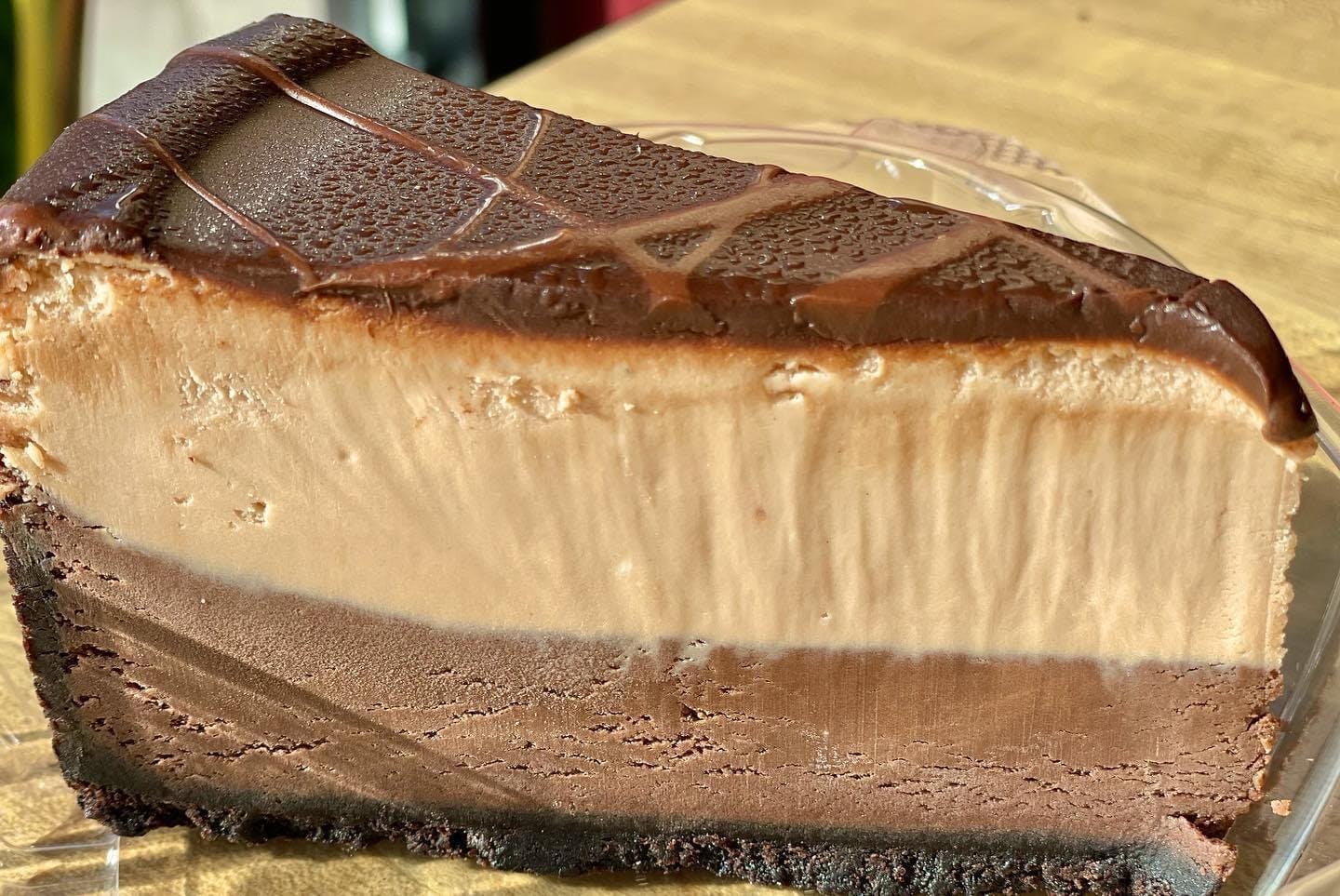 Order Triple Chocolate Cheesecake - Dessert food online from Kelley Square Pizza store, Worcester on bringmethat.com