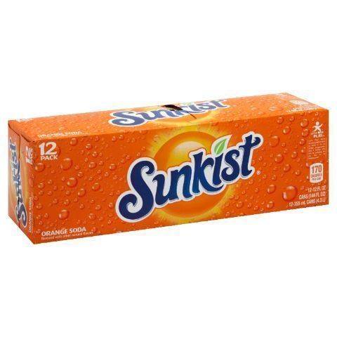 Order Sunkist Orange Fridge 12 Pack 12oz Can food online from Aplus store, Mars on bringmethat.com