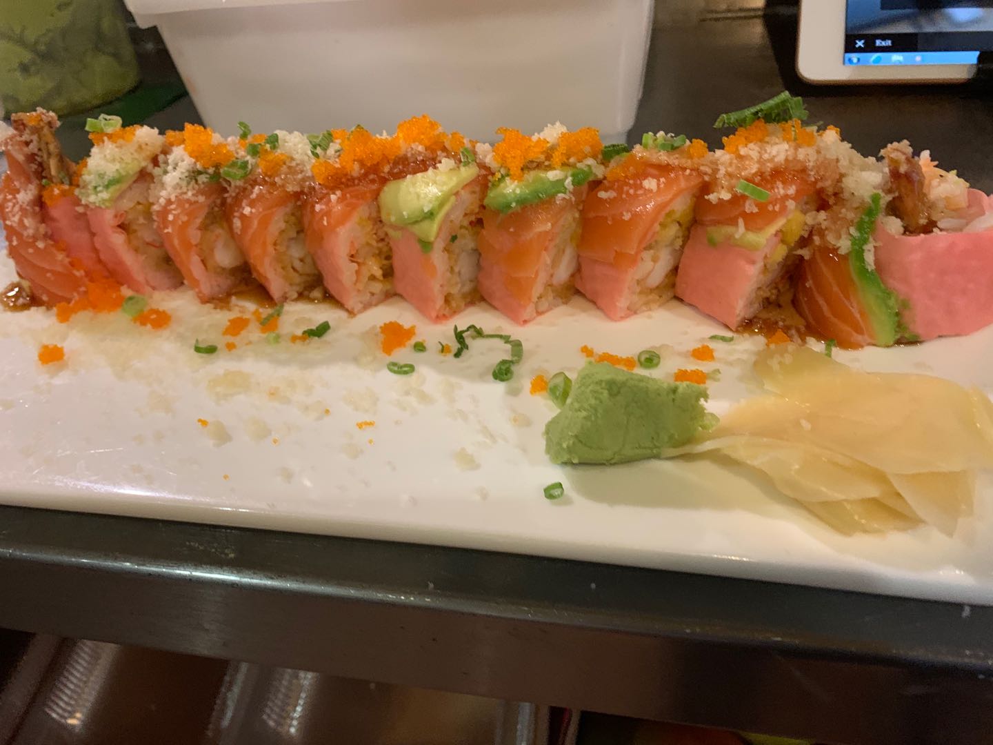 Order 17. Summer Paradise Specialty Roll food online from Fuji Yama Sushi Bar store, Reisterstown on bringmethat.com