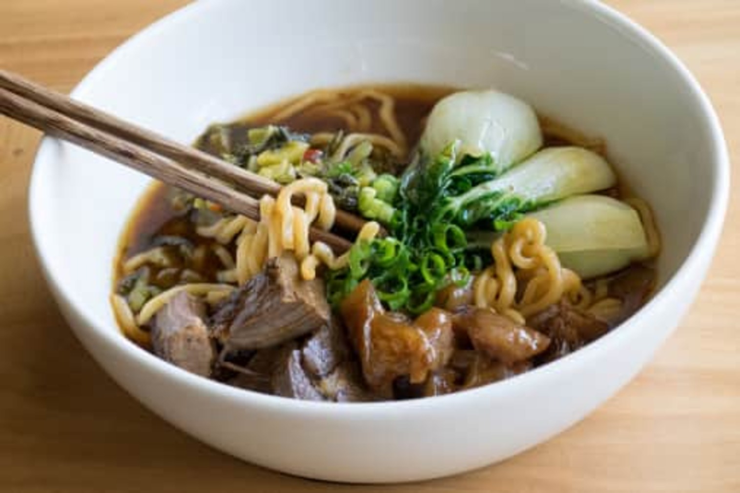 Order Taiwan Best Braised Beef Noodle Soup food online from China Live store, San Francisco on bringmethat.com