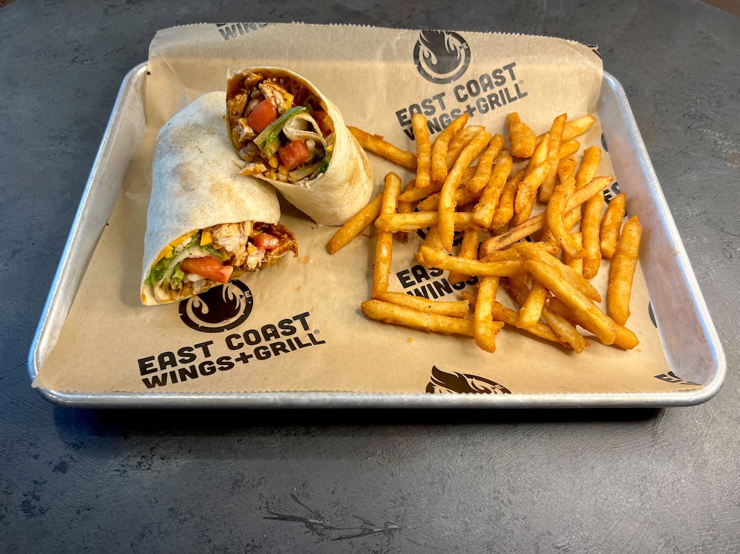 Order NEW! Southwestern Chicken Wrap food online from East Coast Wings + Grill store, High Point on bringmethat.com