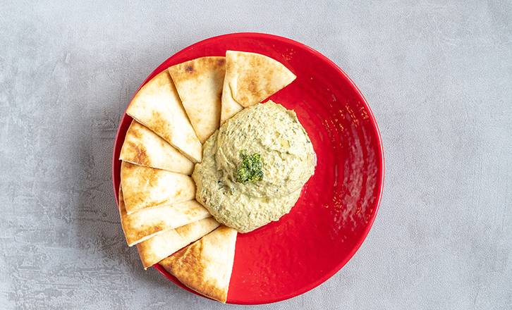 Order Basil Pesto Hummus food online from Zoës Kitchen store, Fairview on bringmethat.com