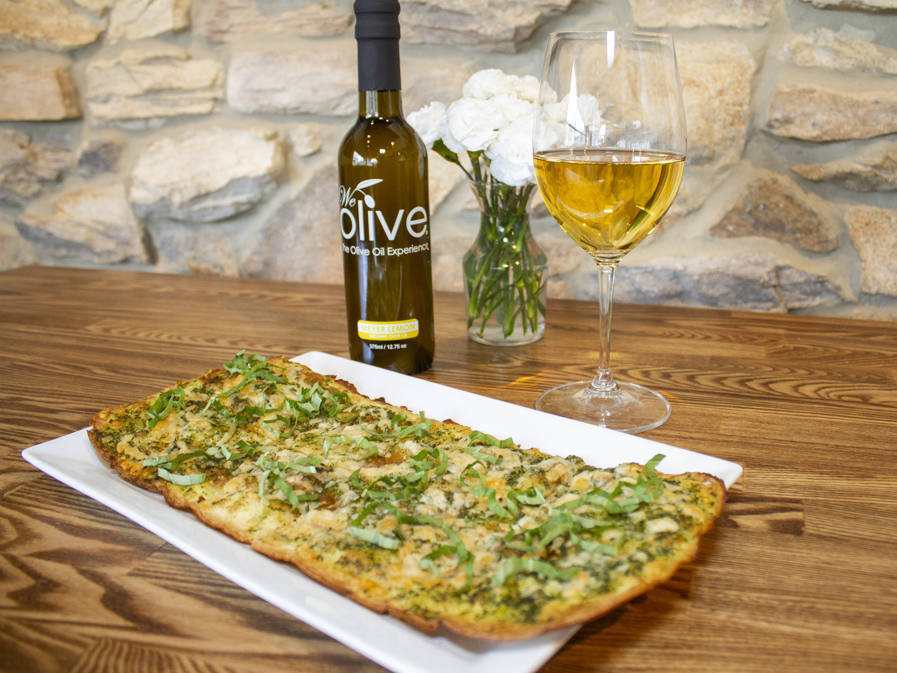 Order  Fromage Flatbread food online from We Olive store, Shreveport on bringmethat.com