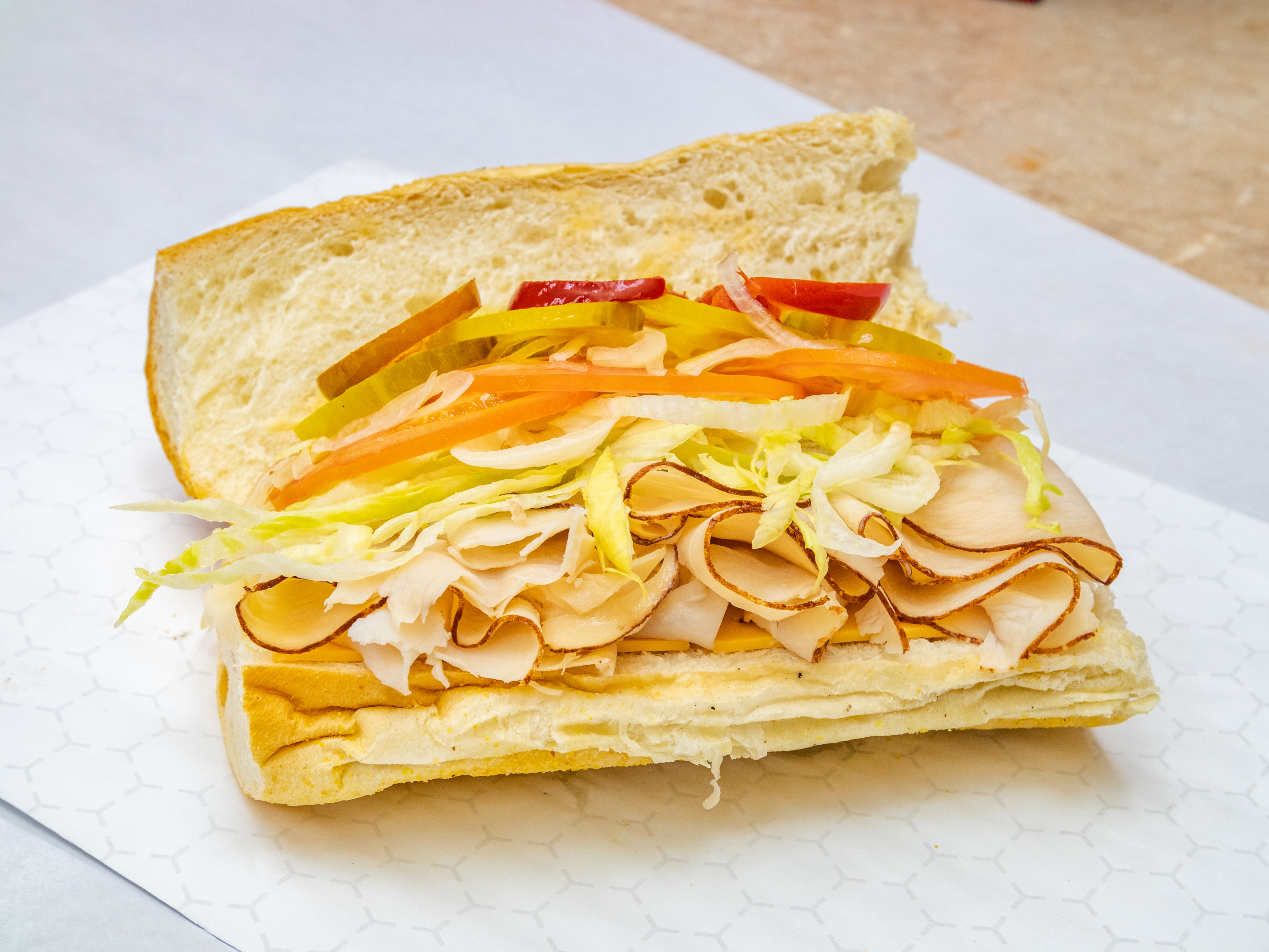 Order Turkey Club Special food online from One Stop Snacks store, Neptune City on bringmethat.com