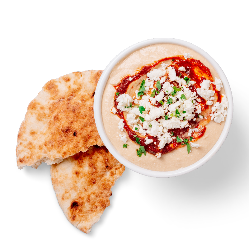 Order Spicy Feta Hummus with Pita food online from Roti store, Washington on bringmethat.com